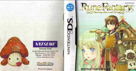 manual for Rune Factory 3 - A Fantasy Harvest Moon